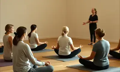 Guided meditation session